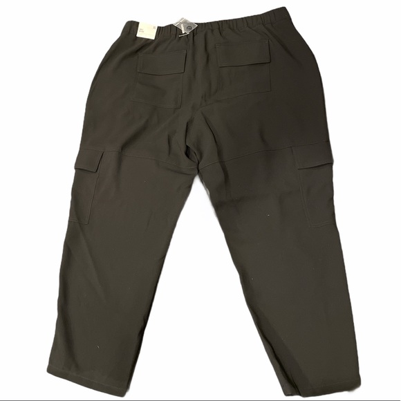 NWT EXPRESS Black Mid Rise Pull On Utility Pant - Picture 2 of 9